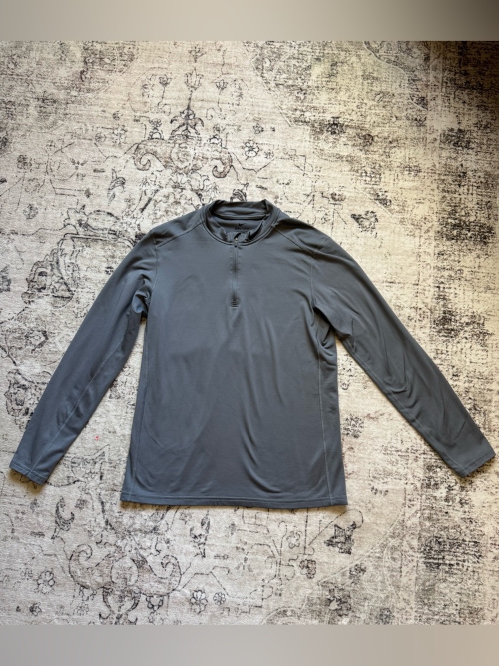 Women’s Nike Dri-Fit Quarter Zip Long Sleeve Performance Shirt - Gray